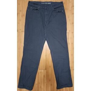 Duluth Trading Casual Pants Flex Fire Hose Relaxed Carpenter Mens 36 x 34 Black